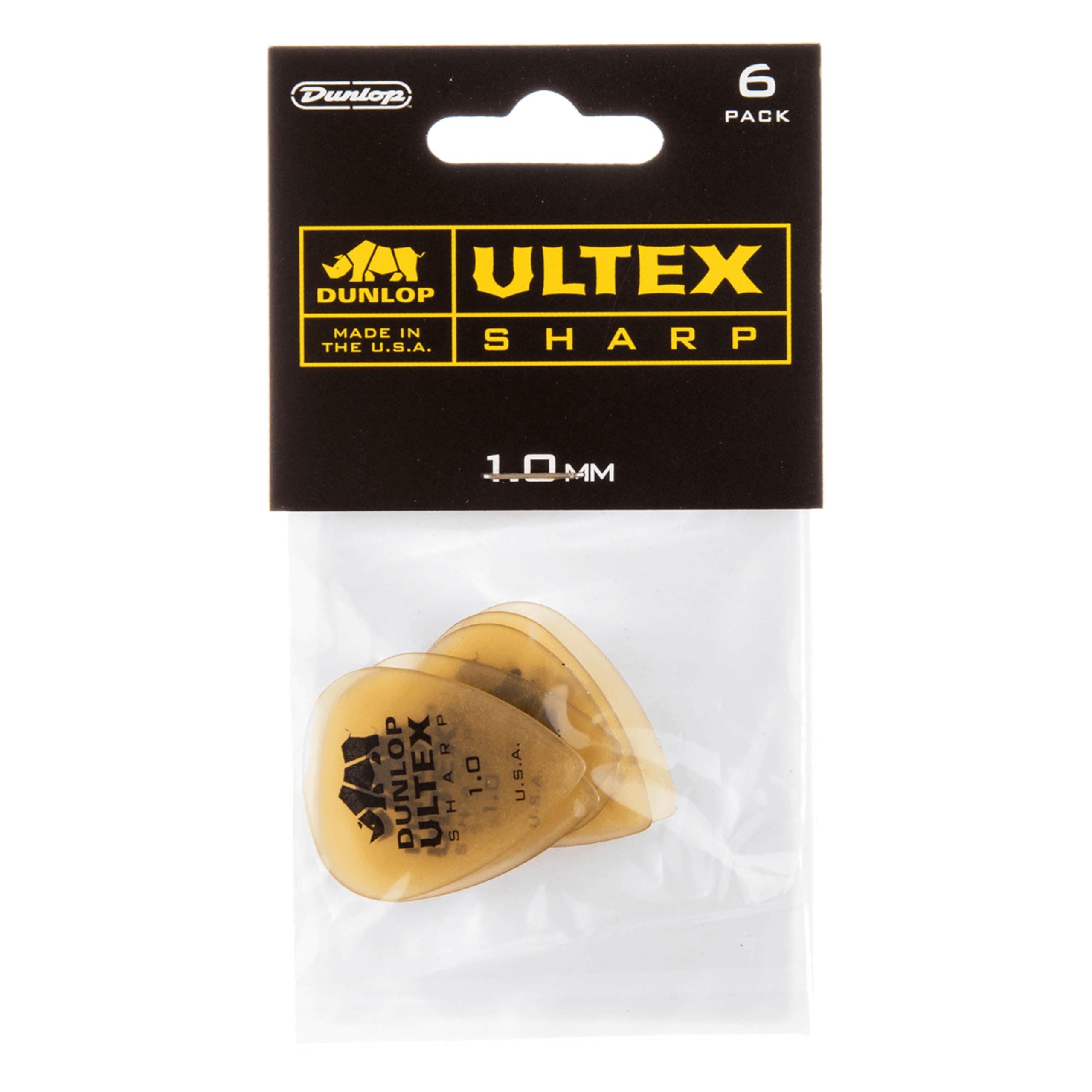 Jim Dunlop 433P1.0 Ultex Sharp Player Pack (Pack of 6)