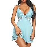 Avidlove Women Lingerie Lace Chemise Sleepwear Babydoll Teddy Lingerie