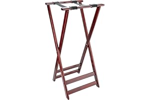 GET G.E.T. TSW-105 Mahogany 38" high, Hardwood Tray Stand Hardwood Tray Stands Collection