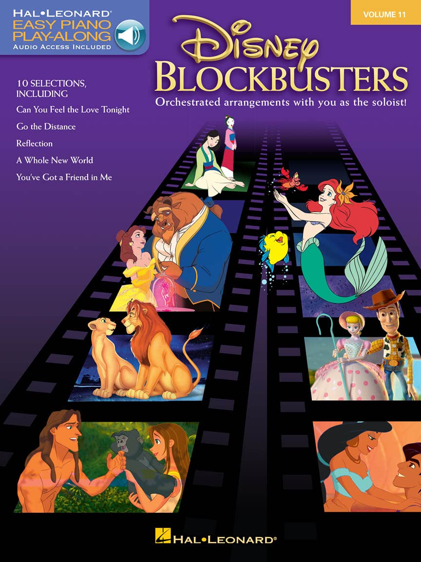 EASY PIANO CD PLAY-ALONG VOLUME 11 DISNEY BLOCKBUSTERS PF BOOK/CD: Easy Piano Play-Along: Volume 11 - Orchestrated Arrangements with You as the Soloist!