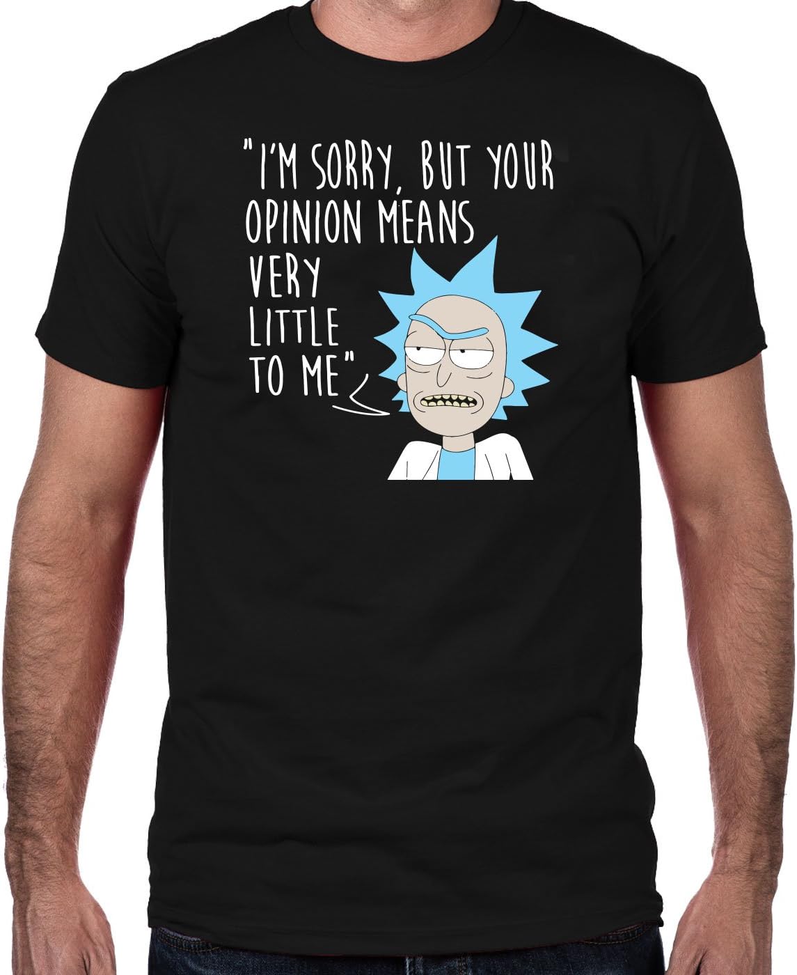 Rick & Morty T-Shirt, Your Opinion Means Very Little to Me Men's Comedy T-Shirt