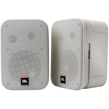 JBL Control 1 Miniatur-Lautsprecher, Pro High Performance, 150-Watt, Studio-Monitor weiß