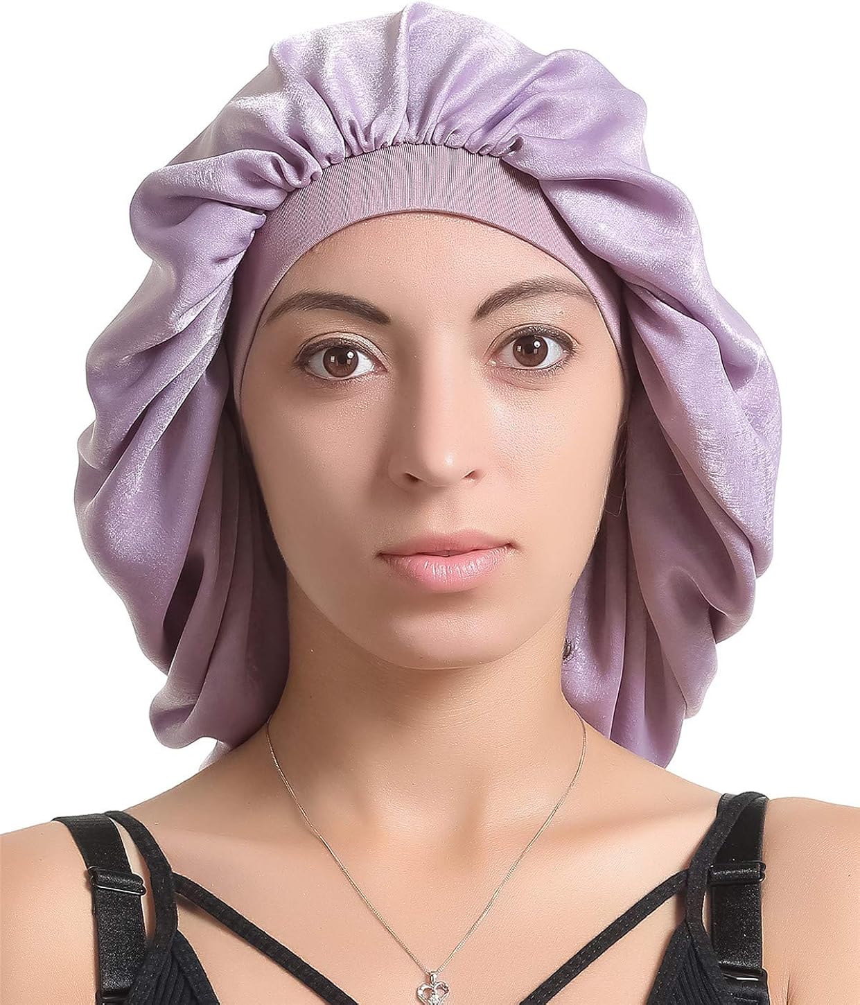 Satin Silk Bonnet Sleep Cap - Printing Soft Extra Large Wide Band S Women Night Hat For Long Curly Natural Hair Cap Salon Silk Scarf Chemo Patient Slouch Slouchy, Christmas Santa Day Gifts For Women at  Women’s Clothing store