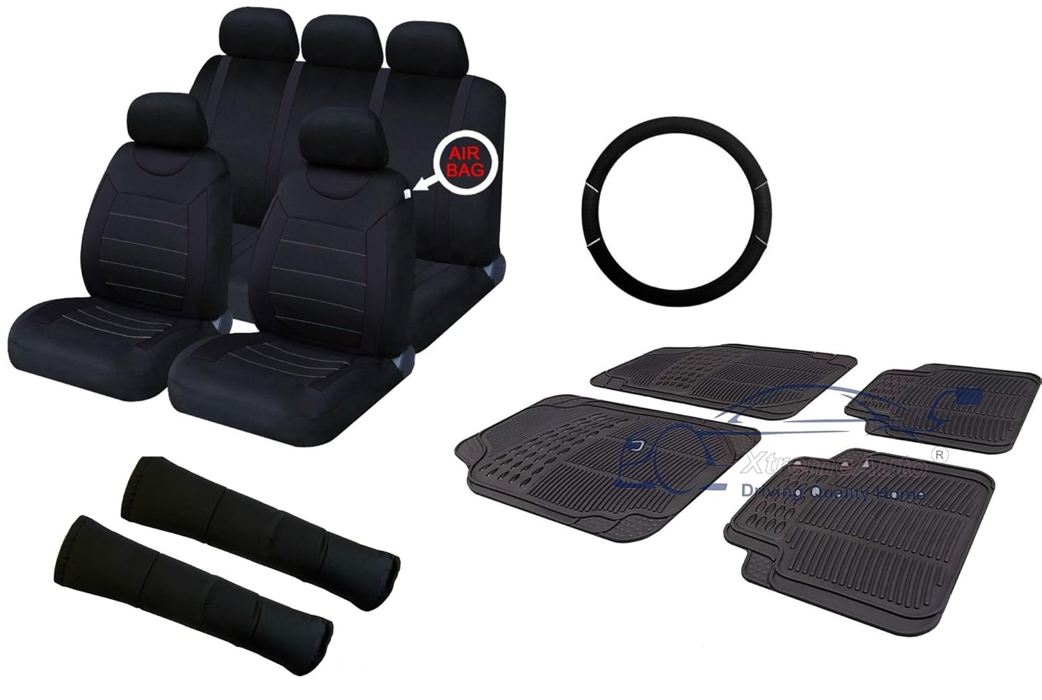 Black EcoLeather Tailored Set Seat Covers Peugeot Partner II Tepee 20082018 Black EcoLeather Tailored Set Seat Covers Peugeot Partner II Tepee 20082018