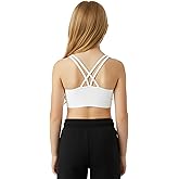 Kurve Girl’s Seamless Strappy Back Stretchy Crop Undershirt Bra, Made in USA