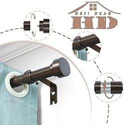 HEI! DEAR Bronze Curtain Rods 48 to 84