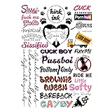 Kink Ink - 26 x Male Gay Cuck LGBTQ+ Temporary Tattoo