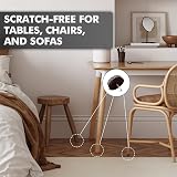 Shinfly 24 PCS Chair Leg Floor Protectors 24mm Diameter 4mm Thick Felt Pads view 7