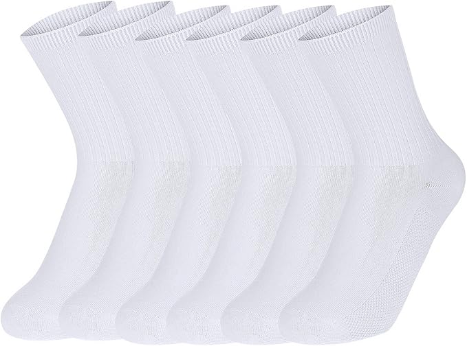 Eozy Insieme Di Tre Calzini Bianchi Di Cotone Colore Puro Sport Alla Donna E Uomo Amazon It Abbigliamento