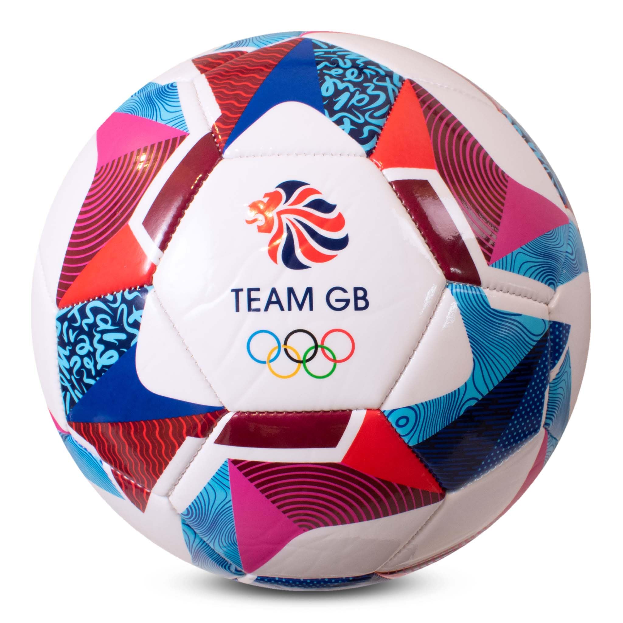 Hy-Pro Officially Licensed Team GB Football Size 5- Olympics, Aero Design, Ball, Great Britan, Training, Match, Merchandise, Collectible For Kids and Adults