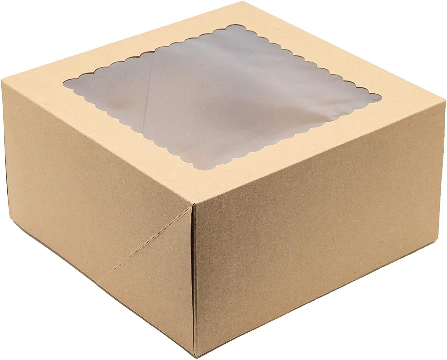 Buy Bakefy® Kraft Cake Box Pack of 5 (Size, 10X10X5) Large Kraft