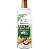 Rose Jolie Coconut Body Wash with Aloe Vera & Vitamin E, 24-Hour Hydration, Moisturizing Body Cleanser for All Skin, Sulfate-Free, Paraben-Free, 18 oz