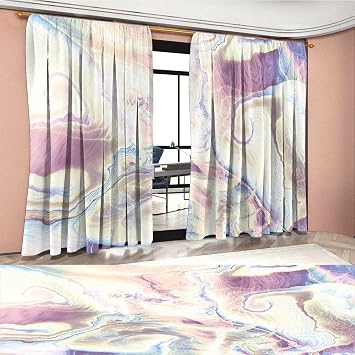 Amazon De Davishouse Marmor Fenster Vorhang Verdunkelnd Pastell