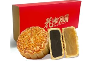 KWOLYKIM Mooncake Mid-Autumn Festival Lotus Paste and Black Bean Paste Moon Cake 375g 蓮蓉月餅和豆沙月餅各一個（2pcs）