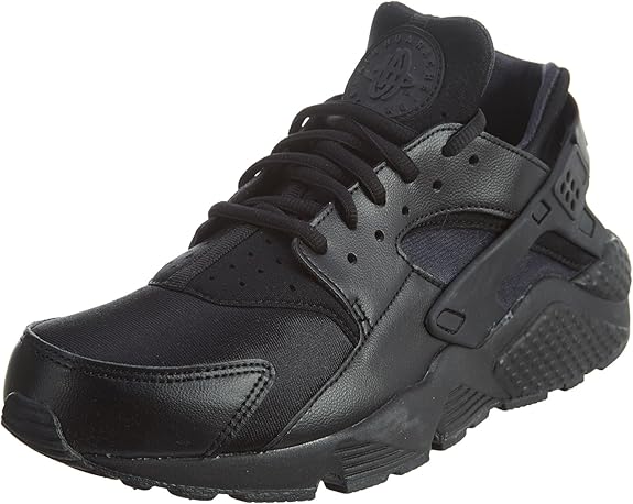 womens black huarache trainers