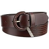 Cole Haan womens Genuine Leather Covered Buckle Wide Width Belt for Dresses, Jeans, Trousers