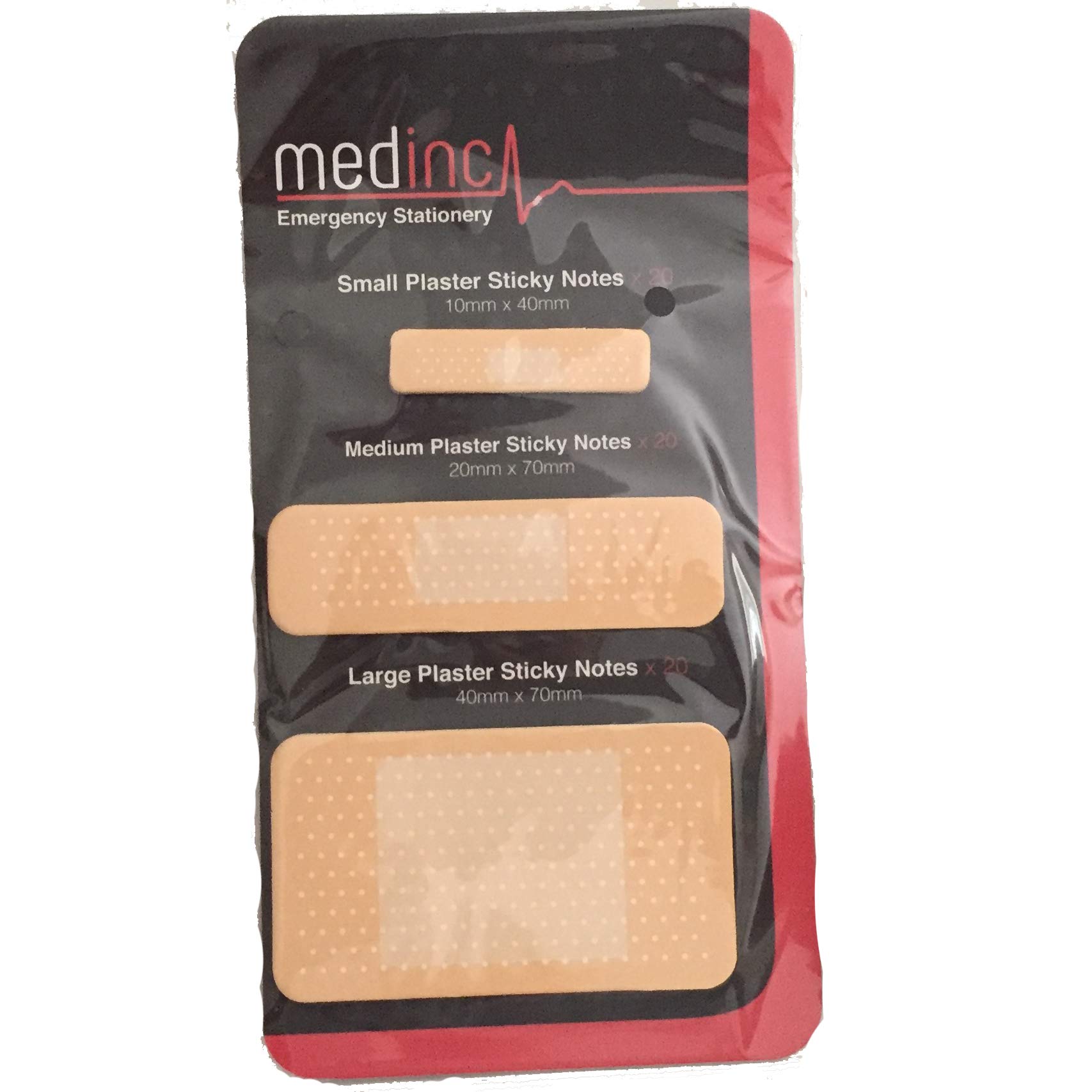 Medinc Sticky Plaster Memo Notepad Sticky Bandage Self Stick Notes Novelty Stationary for Student Nurse or Medical Student Sticky Note Notepads
