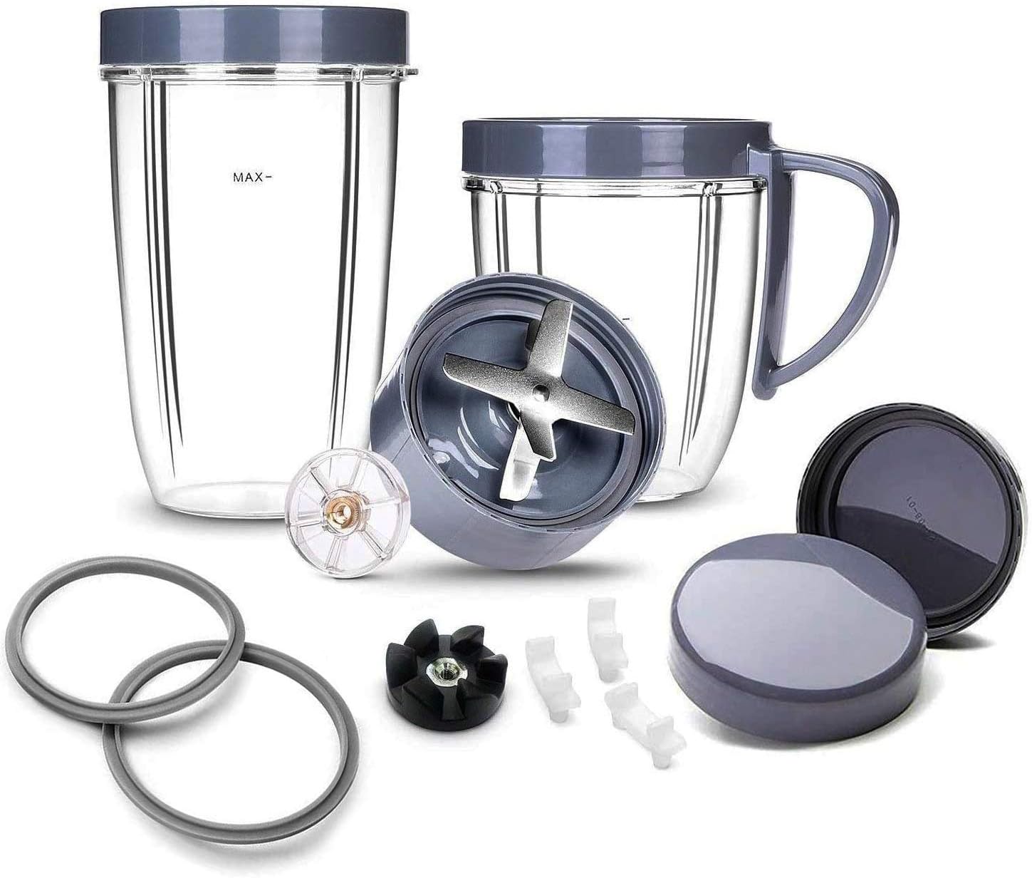 Axer Premium Accessory Kit for NutriBullet, 2 Cups, Extractor Blade, 2