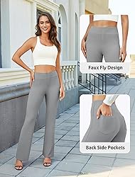 DLOODA Womens Bootcut Dress Pants Business Casual