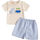 Toddler Baby Boy Easter Outfit Bunny Print Short Sleeve T Shirt Shorts Set Summer Clothes