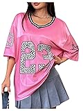 SOLY HUX Jersey Shirts for Women Y2k Graphic Number