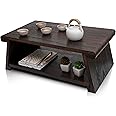 ENSO SENSORY Uji Meditation Table - Premium Japanese Altar Table & Shrine Stand - Tatami Chabudai Puja Folding Table - Low Tea Table for Sitting on The Floor -Sleek Finish, Lightweight Paulownia Wood