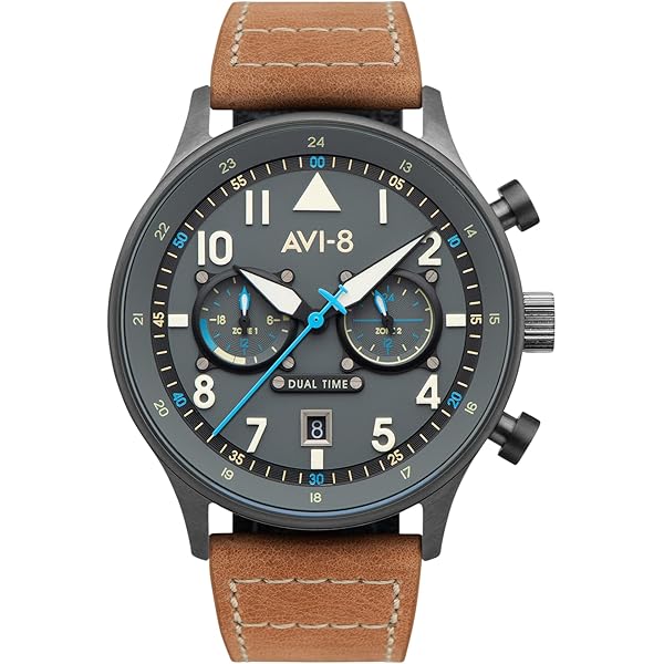 Amazon.com: AVI-8 Mens 43mm P-51 Mustang Blakeslee Chronograph