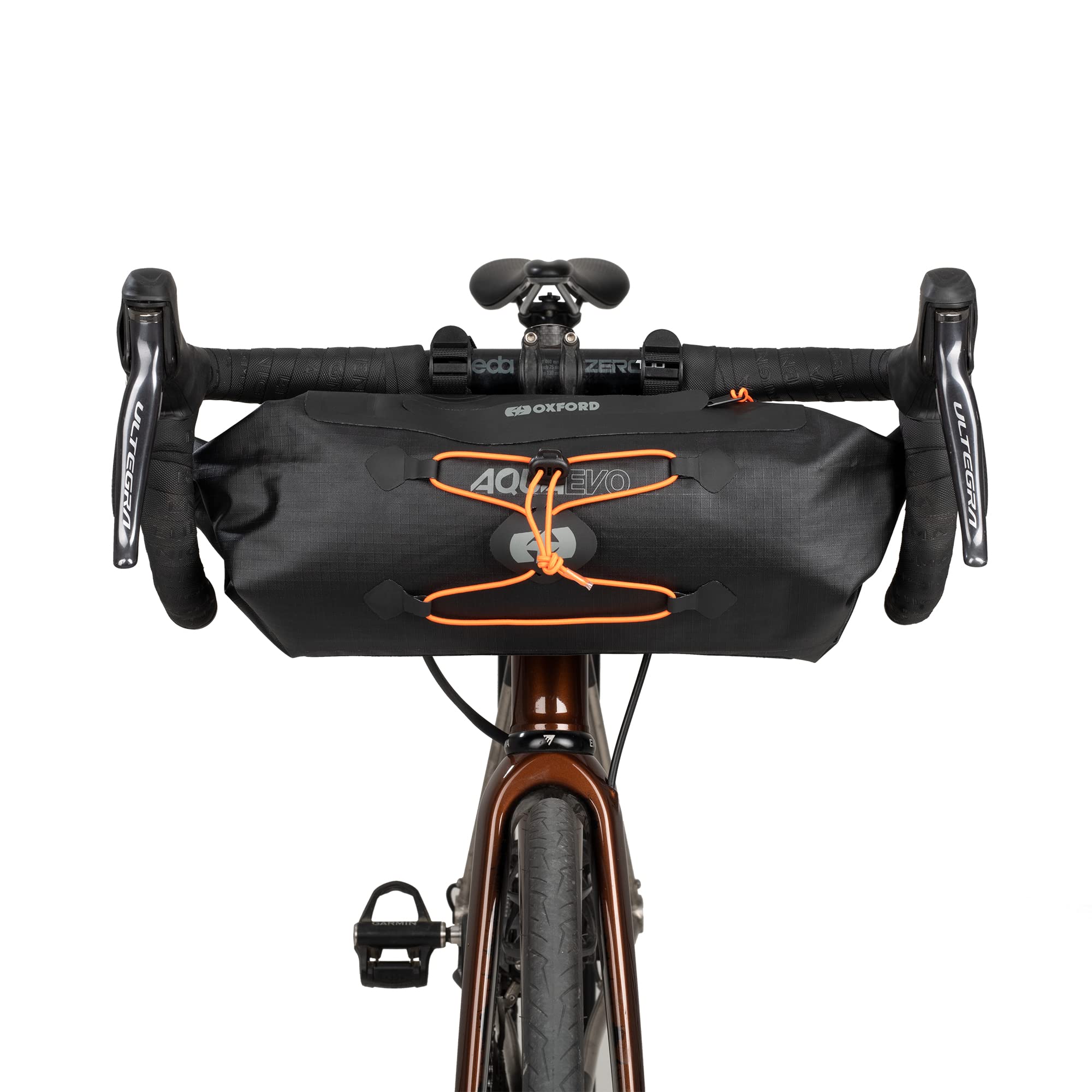 Oxford Products OL955 Aqua Evo Adventure Cycle Handlebar Pack. Waterproof to Level IPX6, Black, 9L