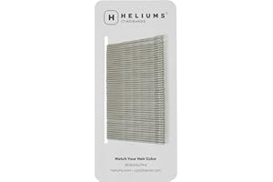 Heliums Bobby Pins - Gray Silver - 48 Count, 5cm Wavy Hair Pins