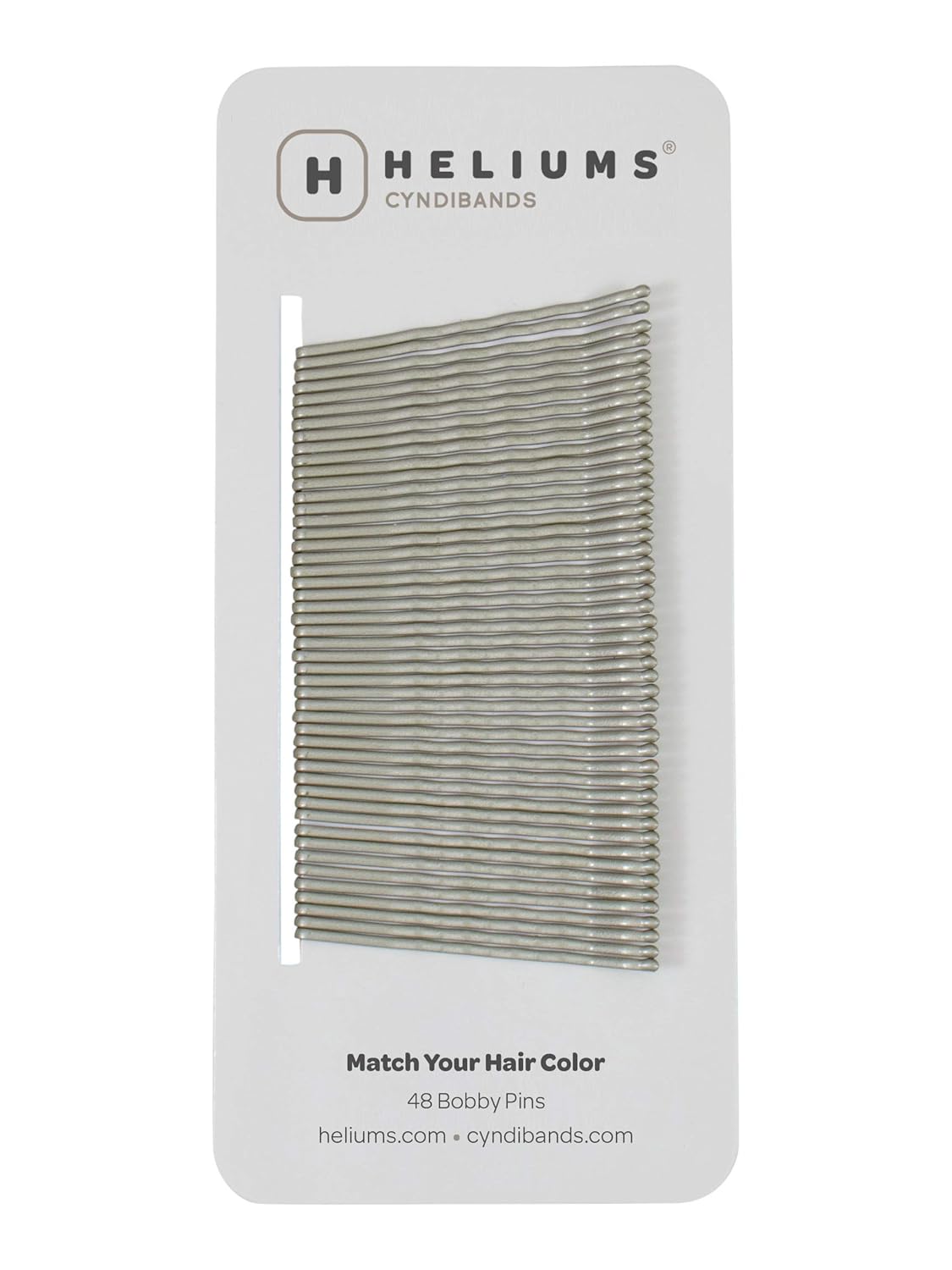 Gray Silver Premium Hold Bobby Pins Color Match, 2 Inch Wavy - 48 Count : Beauty