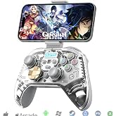 Megadream Game Controller for PC/Switch 2|Swith/Android/iPad/Tablet/iPhone Controller - RGB light - Hall Effect Trigger/Joystick - Call of Duty, Roblox, Genshin Impact, Direct Play, White