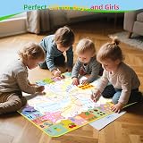 MELAND Water Doodle Mat 120 x 90cm Large Aqua Magic Drawing Mat view 7