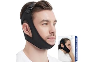 GOPHERBRACE Chin Strap for CPAP Users - Adjustable Mask Bandage Keeping Mouth Closed - Better Night's Sleep Chin Strap for Sn