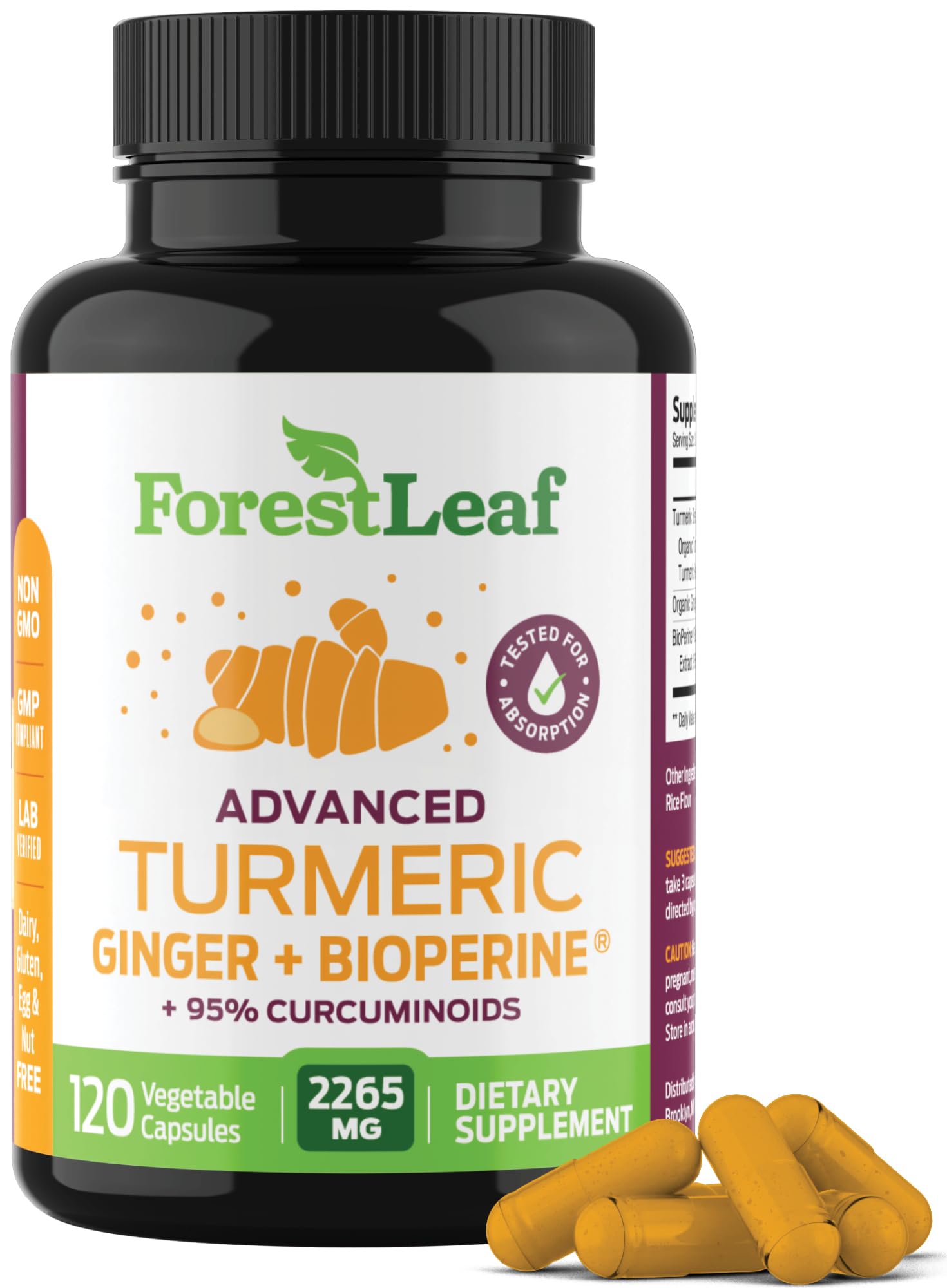 Advanced Turmeric Ginger + Bioperine
