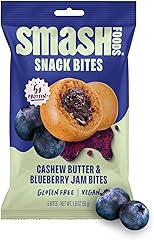 Smash Foods Cashew Butter & Blueberry Jam Superfood Bites, 1.8 OZ