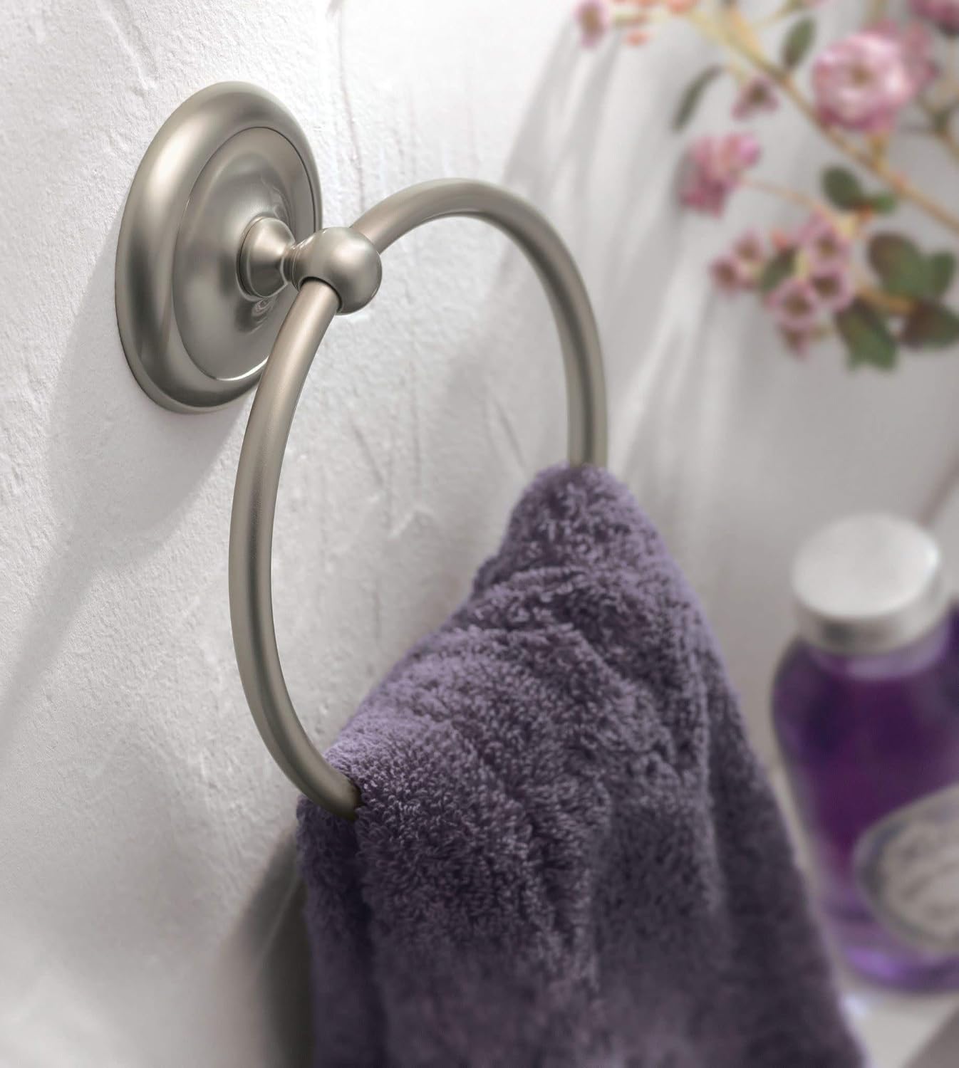 Moen 5386CH Yorkshire Bathroom Hand Towel Ring, Chrome - Chrome Towel Rings For Bathroom - 
