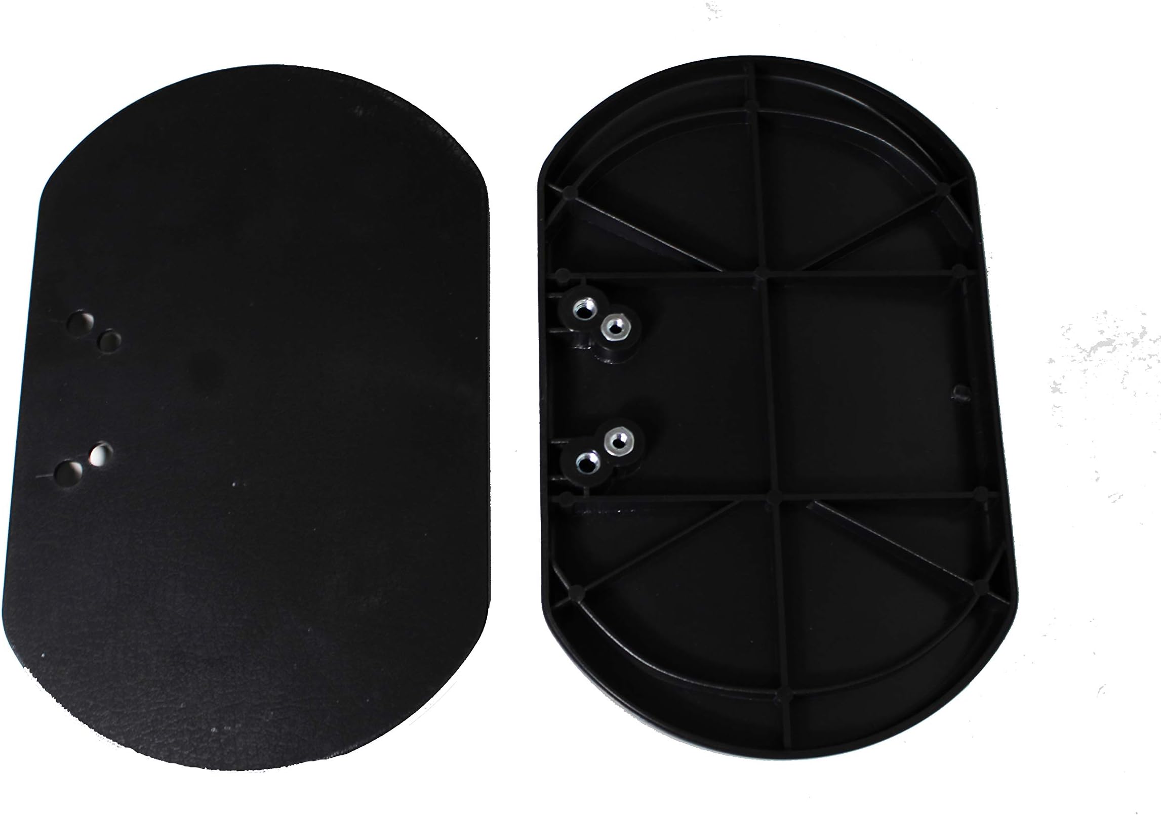 New Solutions CP021PA Black Plastic Calf Pads, Universal MOUNTING Holes FIT Most WHEELCHAIRS with ELEVATING Leg Rests