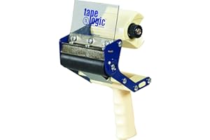 BOX USA (1 Pack) Heavy-Duty Carton Sealing Tape Dispenser, 4', Blue/White