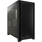 CORSAIR 4000D AIRFLOW Tempered Glass Mid-Tower ATX Case - High-Airflow - Cable Management System - Spacious Interior - Two In