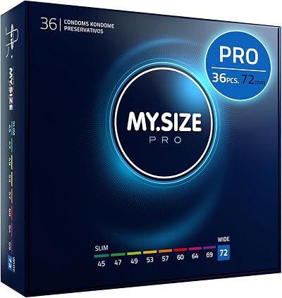 MY.SIZE PRO Condom Size 8 72 mm 36 Condoms Perfect Fit