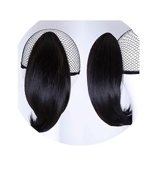 Amazon Com 6 Short Straight Ponytail Natural Hair Synthetic