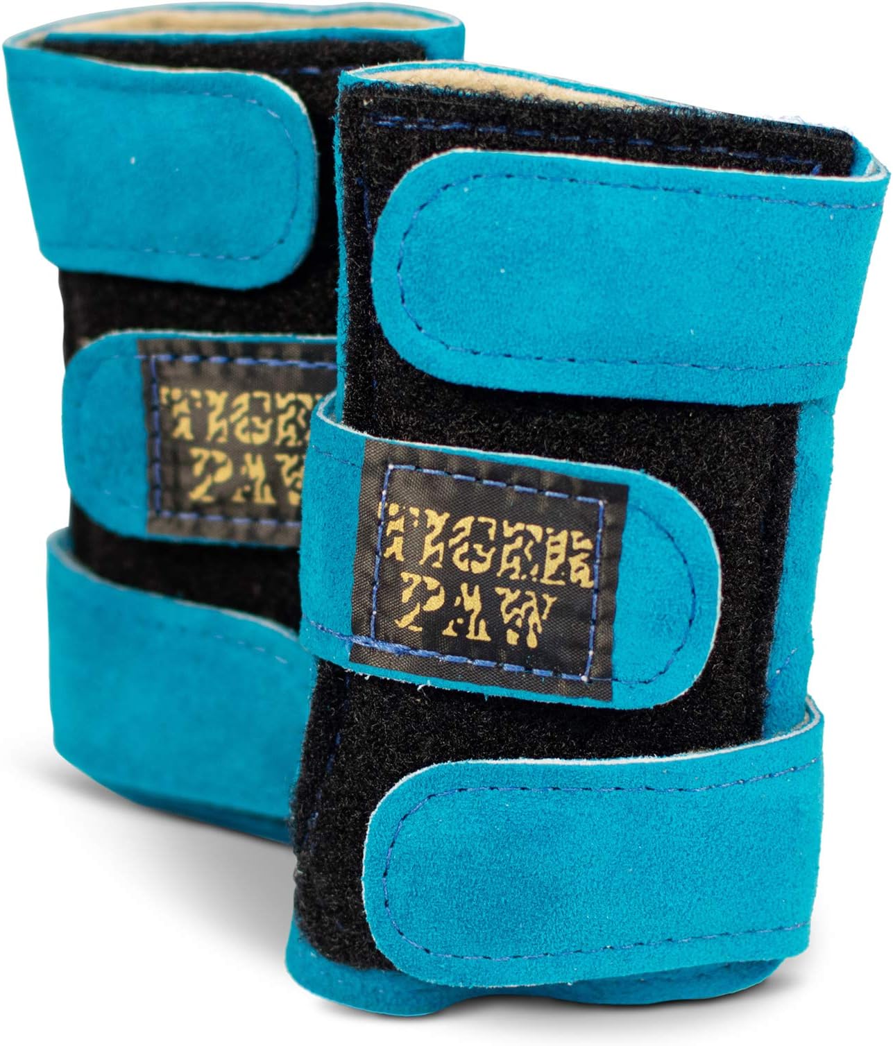 Tiger Paw Gymnastics Teal Metallic Wrist Wraps | Adjustable Wrist Support | Wrist Injury Prevention - Small