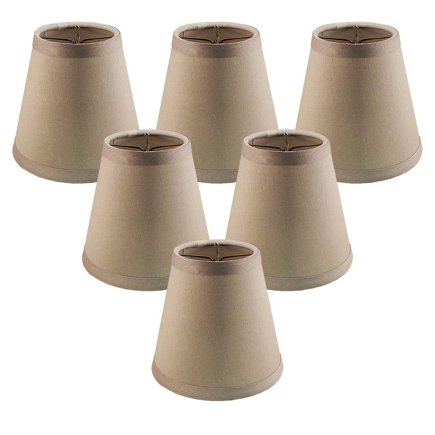 Royal Designs, Inc. Empire Chandelier Shade CS-1004-6GR-6, Gray, 4 x 6 x 5.5, Pack of 6