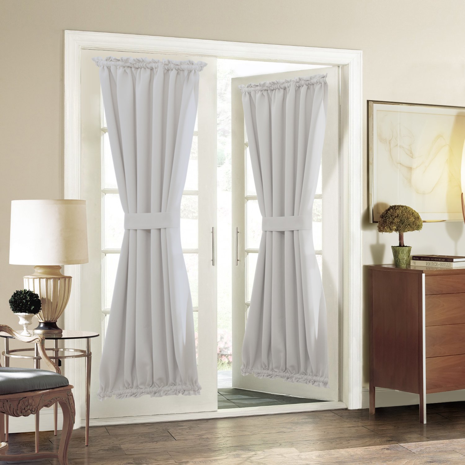 Aquazolax Patio Door Curtain Panels Room Darkening Blackout Curtains