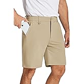 COOFANDY Men's Golf Shorts 8 Inch Lightweight Quick Dry Casual Dress Shorts Hiking Travel Shorts with Pockets