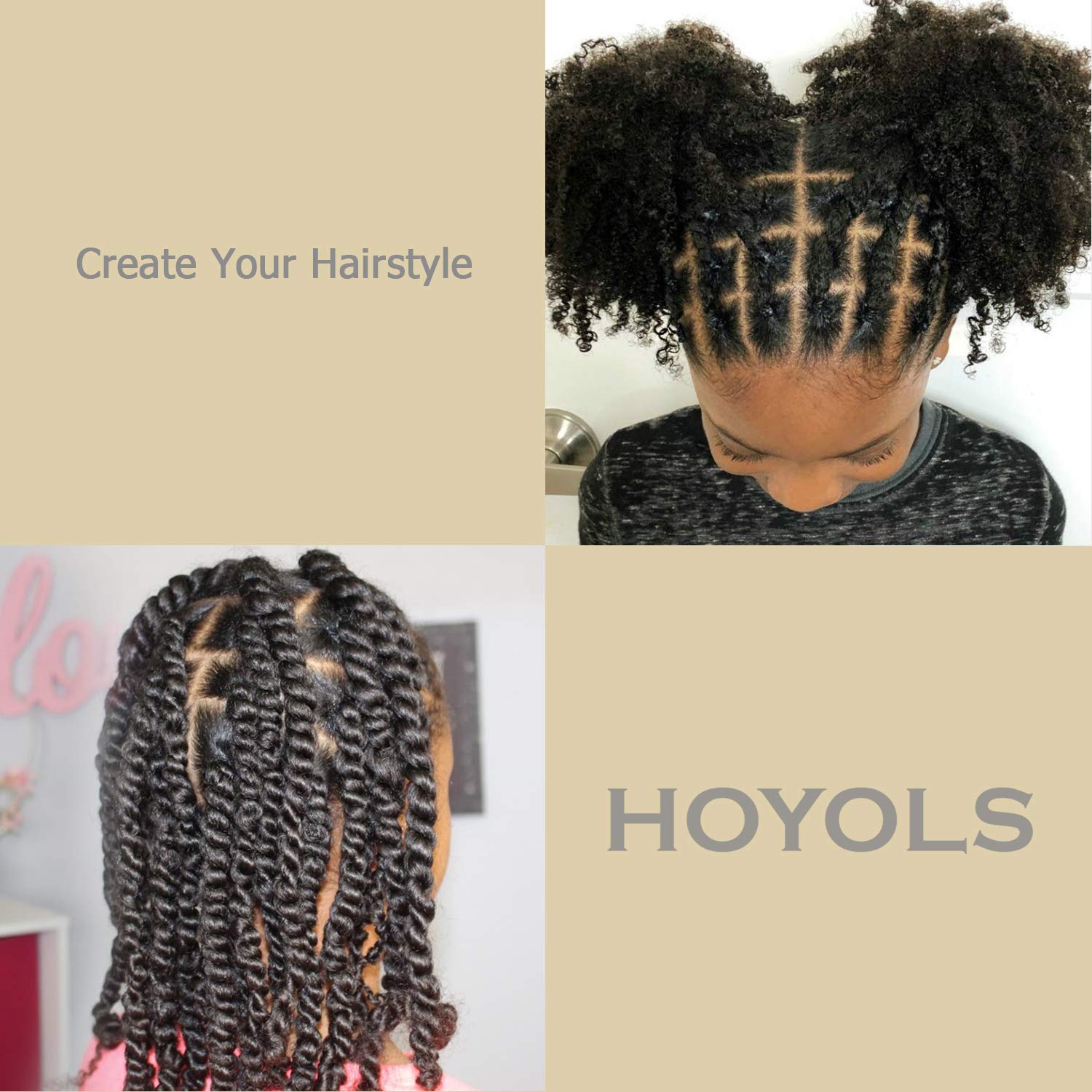 Black Elastic Hair Ties Rubber Bands Mini Polyband Soft Ponytail Holder for Kids Baby Girls Pack Hoyols 1500 : Beauty