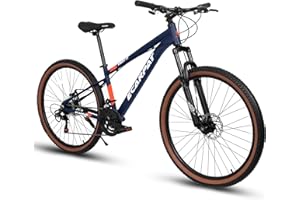 Cxcloestite Mountain Bike, 26/27.5/29 Inch Mountain Bike for Men,Women, 1/8/21/24 Speeds with Mechanical Disc Brakes, High Carbon Steel/Aluminum Frame Adult Bicycle