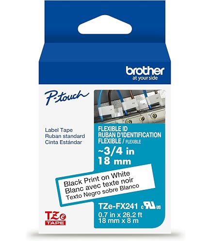 Amazon.com: Brother Genuine P-Touch TZe, Black Print on White