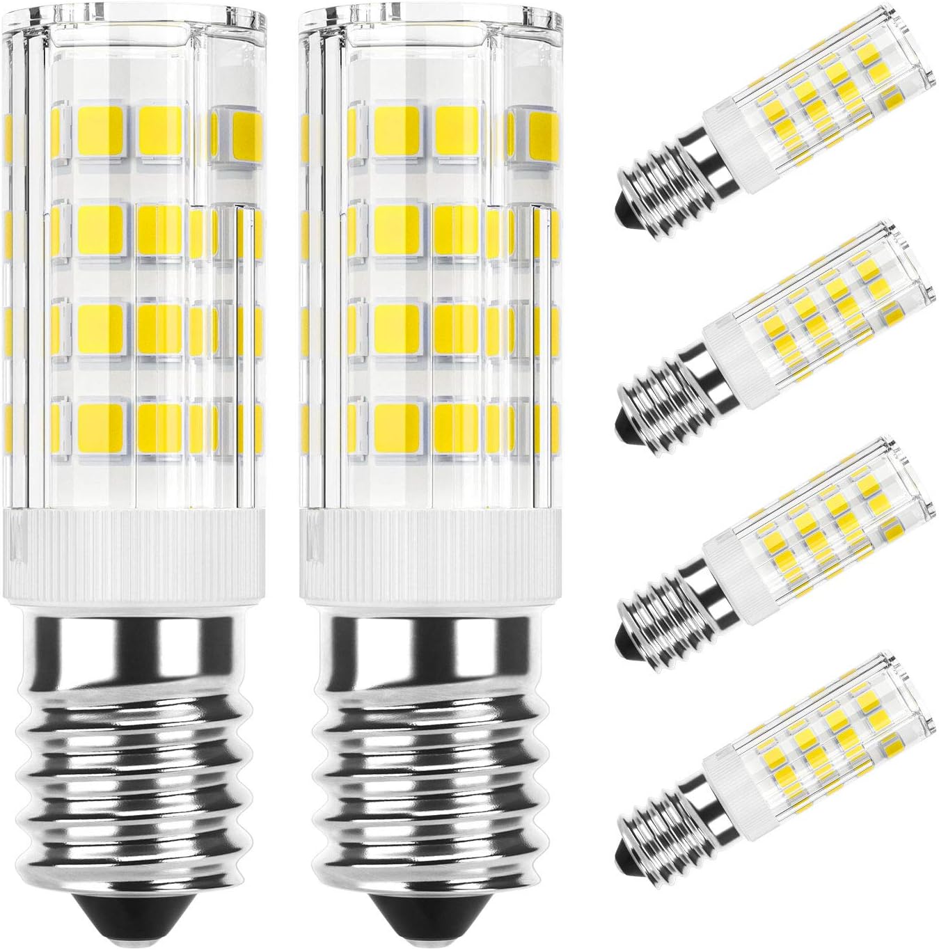 DiCUNO E14 Cooker Hood LED Bulb 3W, 40W Halogen Equivalent, 300LM, Cool White 6000K,E14 Ceramic Base