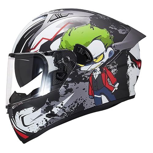 Full Face Motorcycle Helmet X9 with Inner Sun Visor DOT Approved